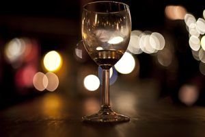 Wine Glass in Bar